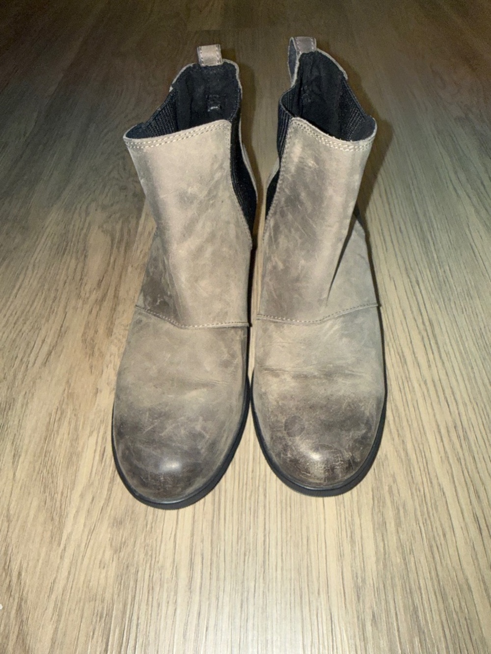 Sorel Emelie Women’s Waterproof Leather Chelsea Ankle Boots Gray Size 9.5